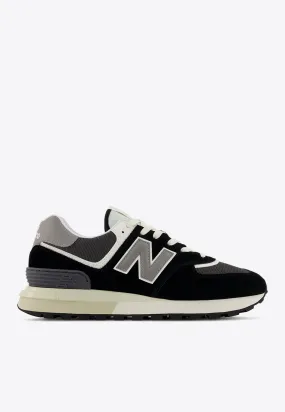 574 Low-Top Sneakers in Black with Marblehead