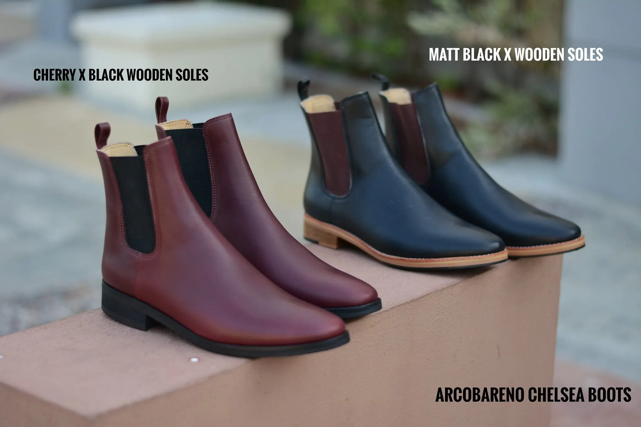 901 Chelsea Boots Cherry Black