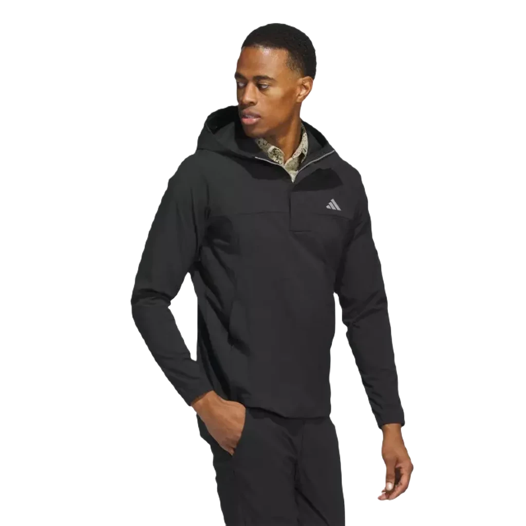 Adidas Ripstop 1/4 Zip Golf Hoodie - Black