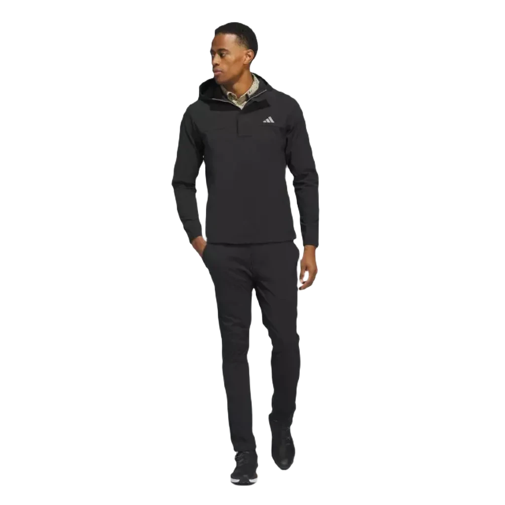 Adidas Ripstop 1/4 Zip Golf Hoodie - Black