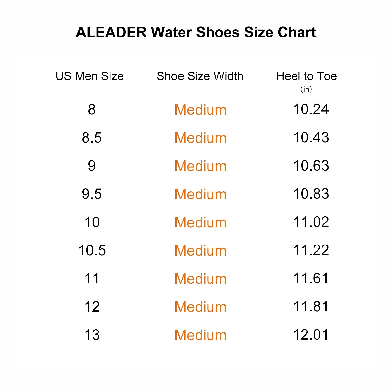 Aleader Men's Quick Drying Aqua Water Shoes