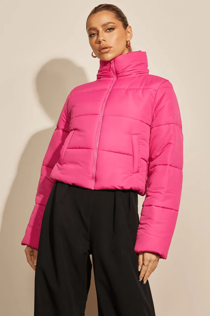 Amora Puffer Jacket - Pink