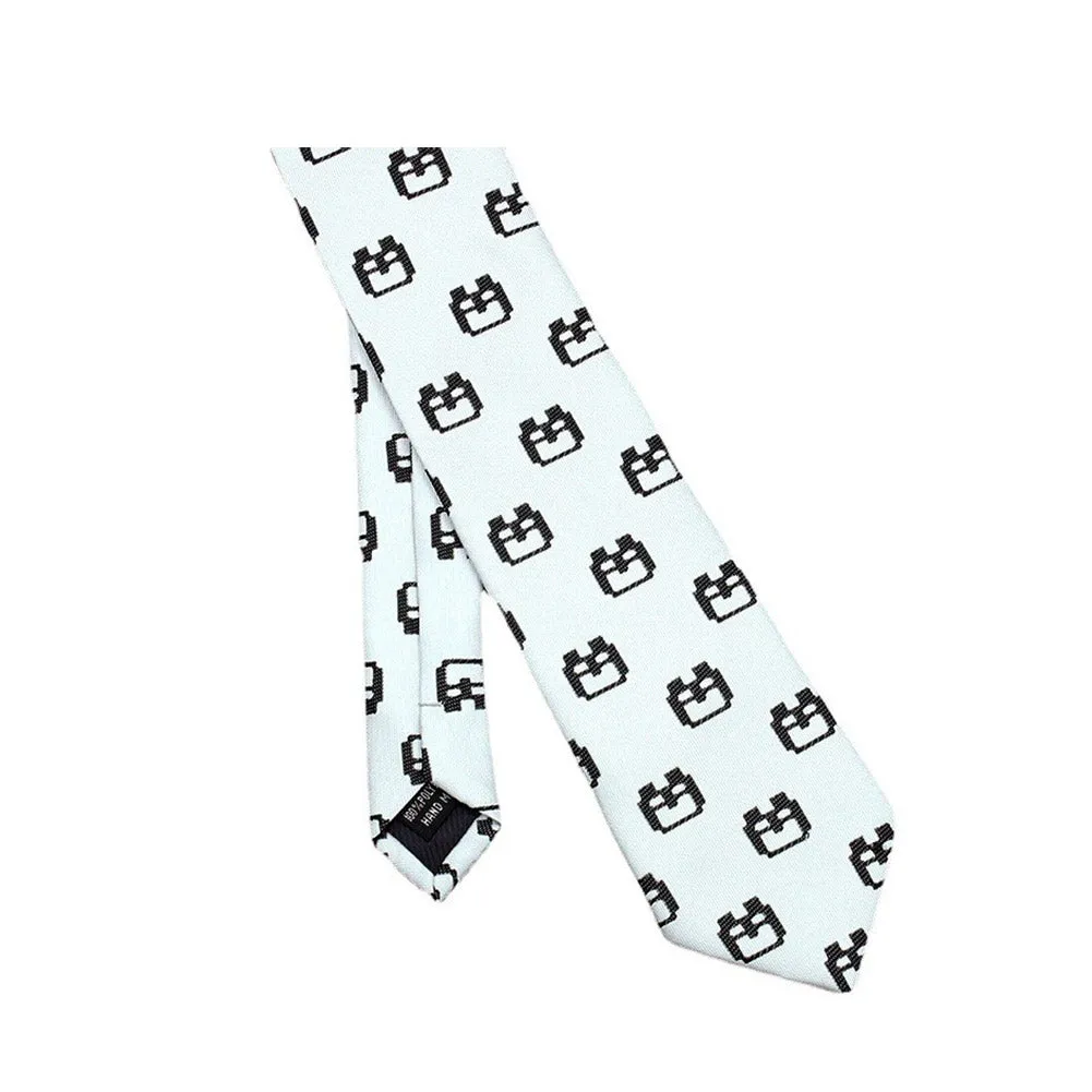 Anime Danganronpa Enoshima Junko Cosplay Monokuma Necktie Unisex Halloween Party Embroidery Tie Costume Accessories Gift