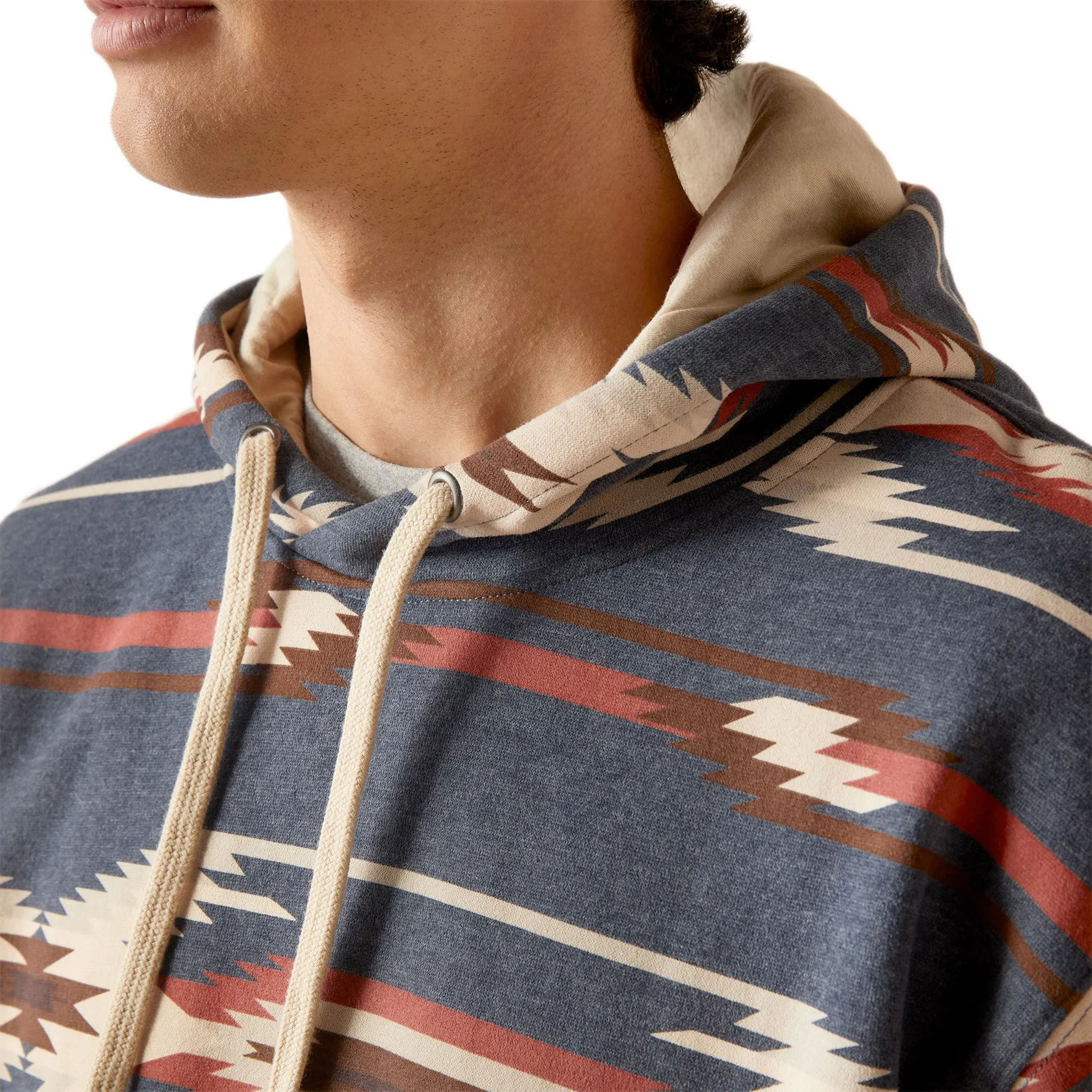 Ariat Men's Navy/Cream Aztec Hoodie