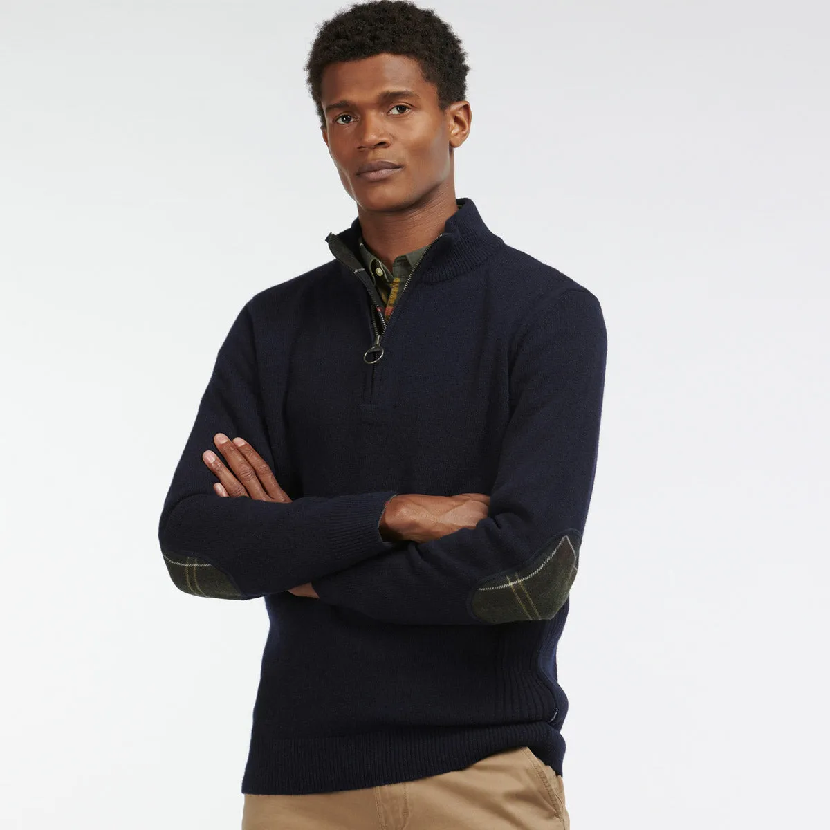 Barbour - Holden Half Zip Jumper in Navy