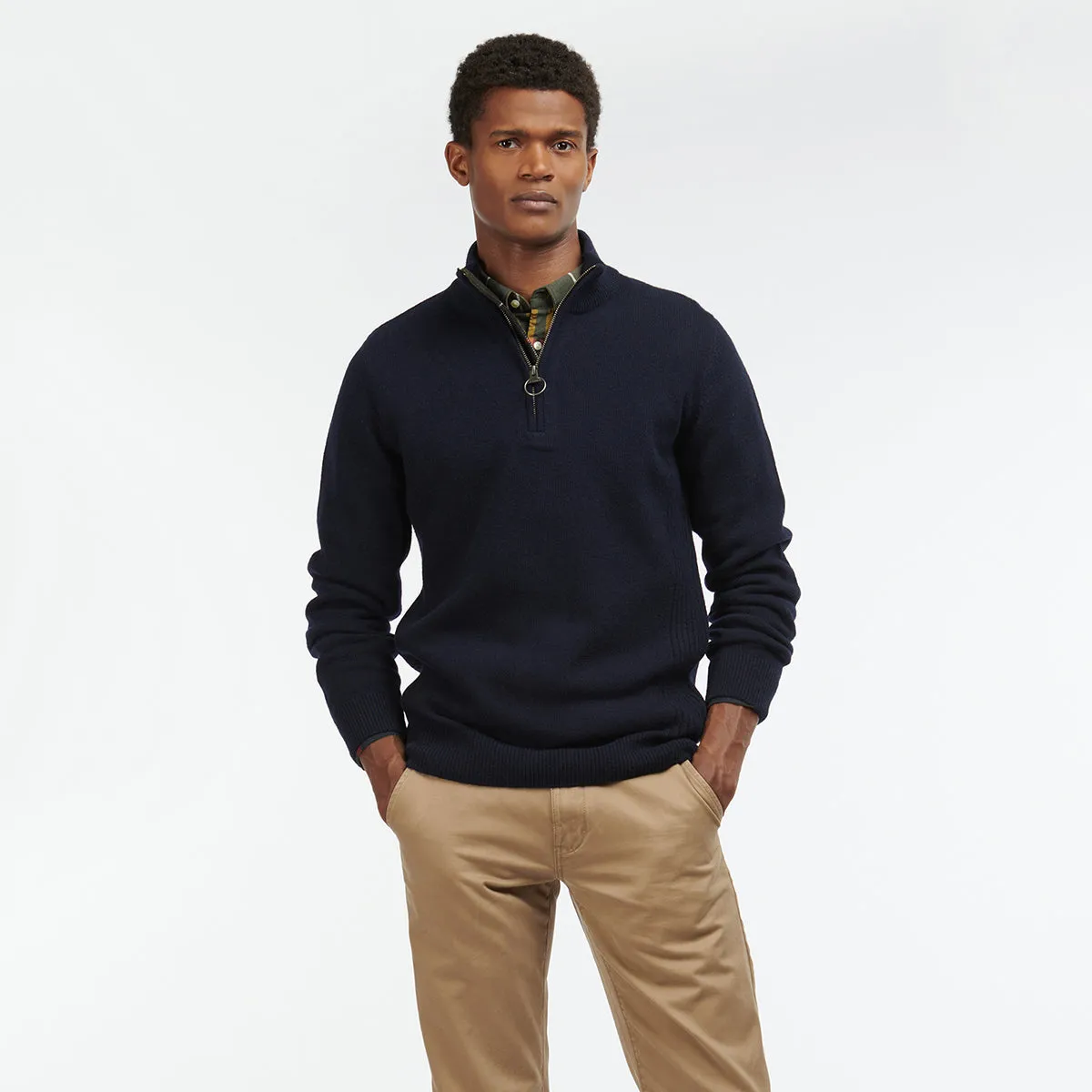 Barbour - Holden Half Zip Jumper in Navy