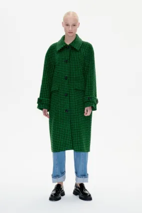 Baum und Pferdgarten Donna Coat - Green Black Check: 40 (UK 14)