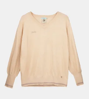 Beige Shōen V-Neck Sweater