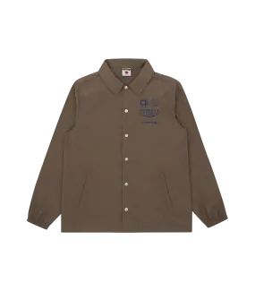 BROADCAST COACH JACKET - BROWN