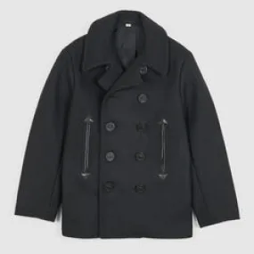 Buzz Rickson's P-Coat With Leather Trims Wiliam Gibson Collection