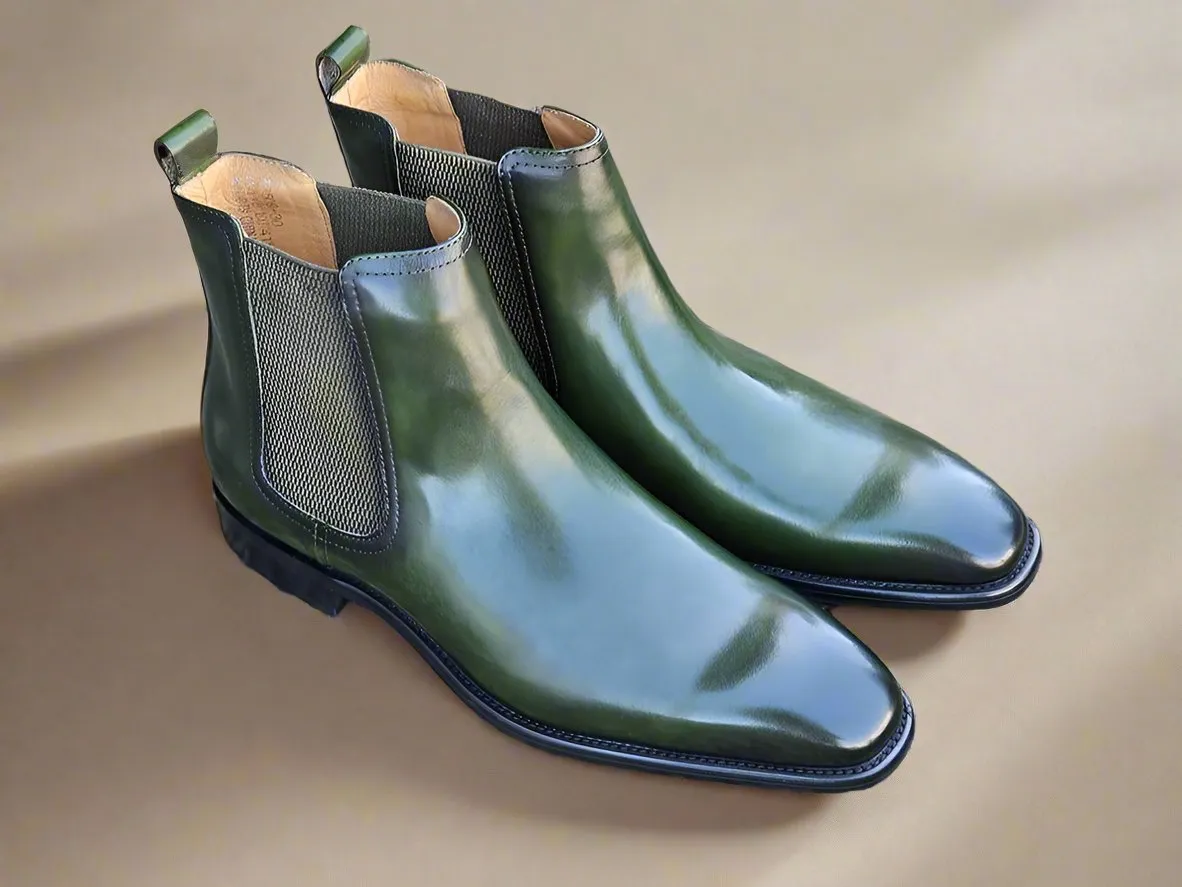 Calfskin Leather Chelsea Boot