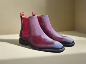 Calfskin Leather Chelsea Boot