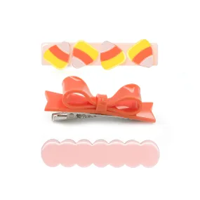 Candy Corn & Bowtie Alligator Clips