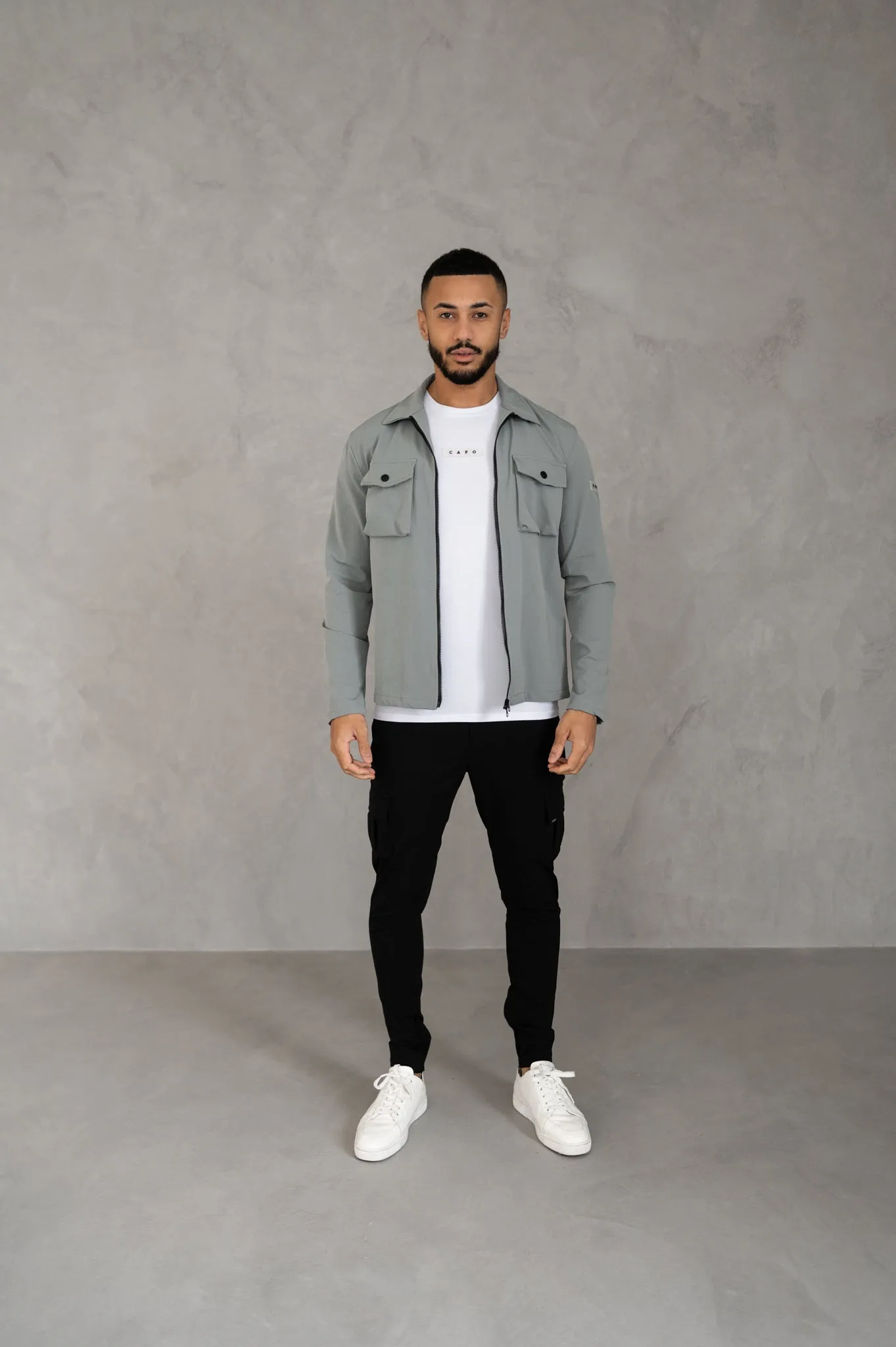 Capo BUTTON Jacket - Grey