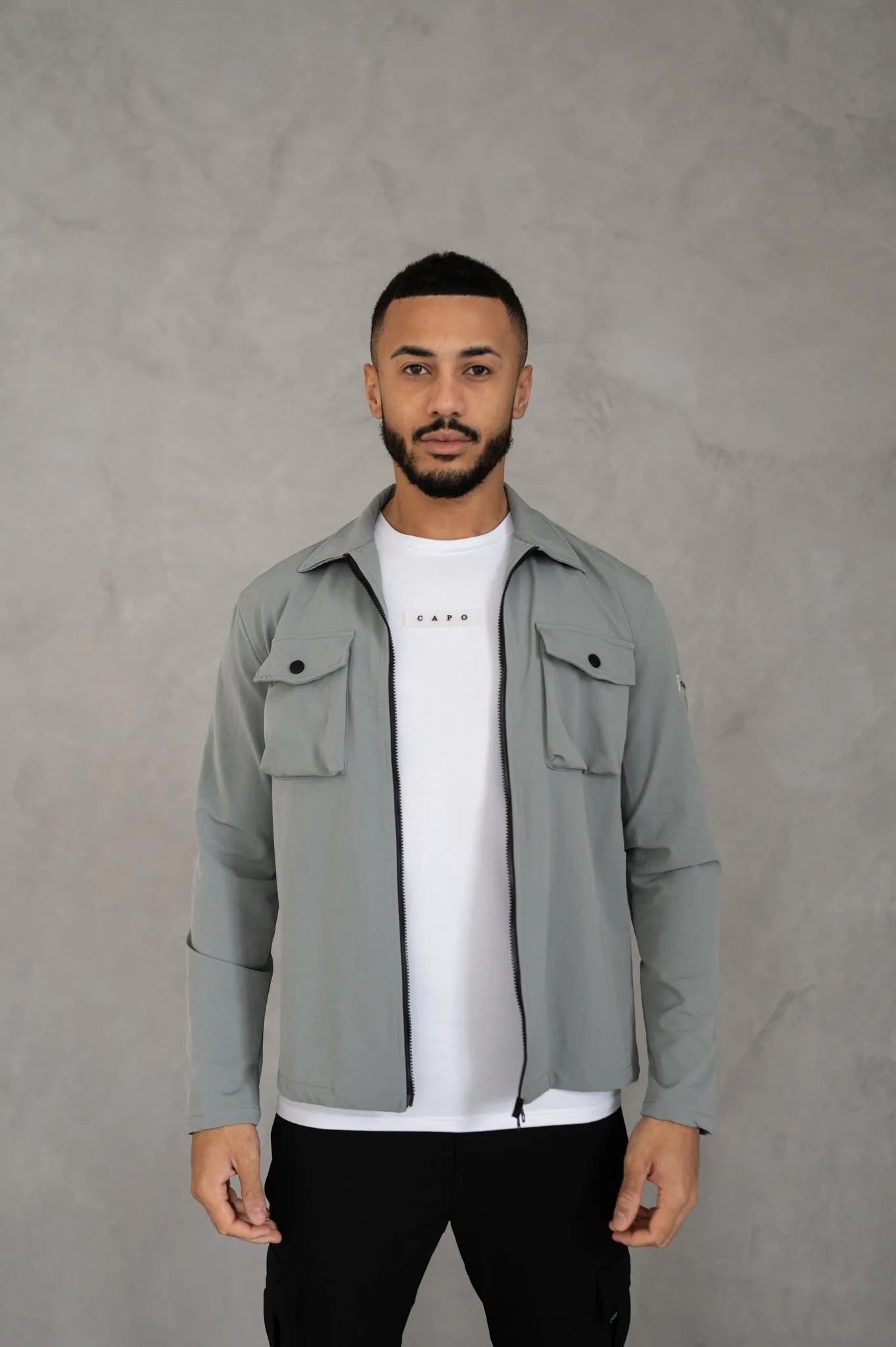 Capo BUTTON Jacket - Grey