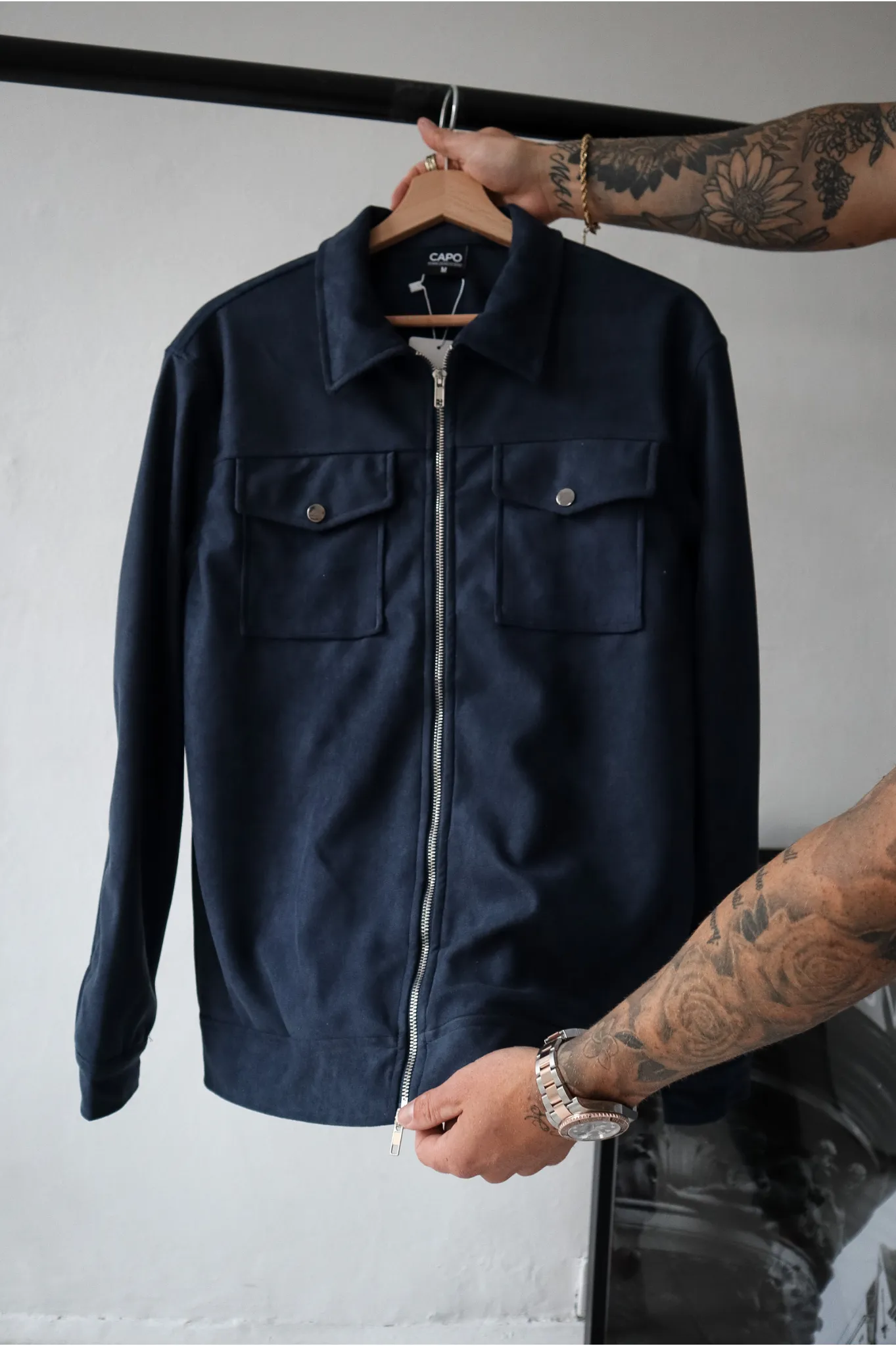 Capo SUEDE Jacket - Navy