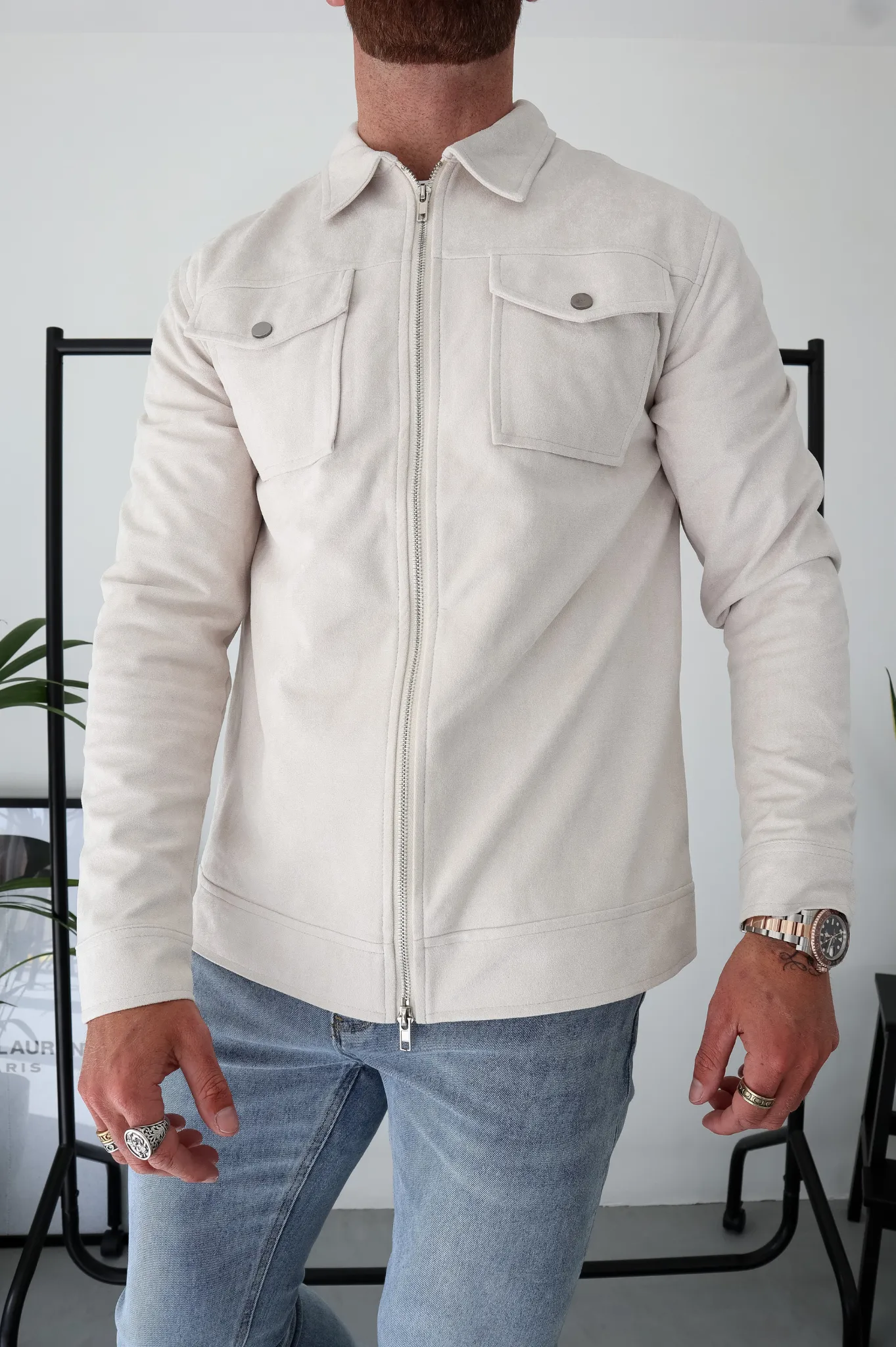 Capo SUEDE Jacket - Stone