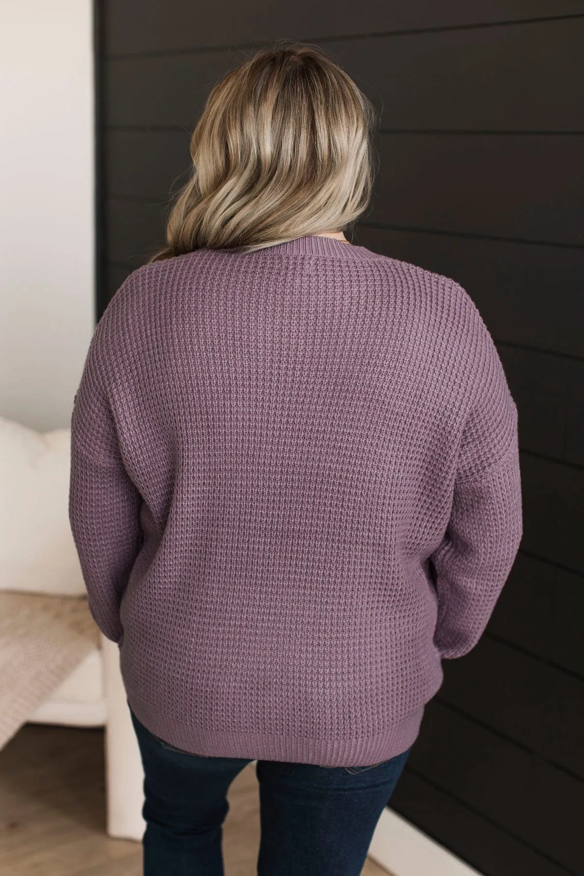 Captivating In Color Knit Sweater- Dusty Lavender