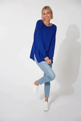 Cardova Knit Jumper - Cobalt