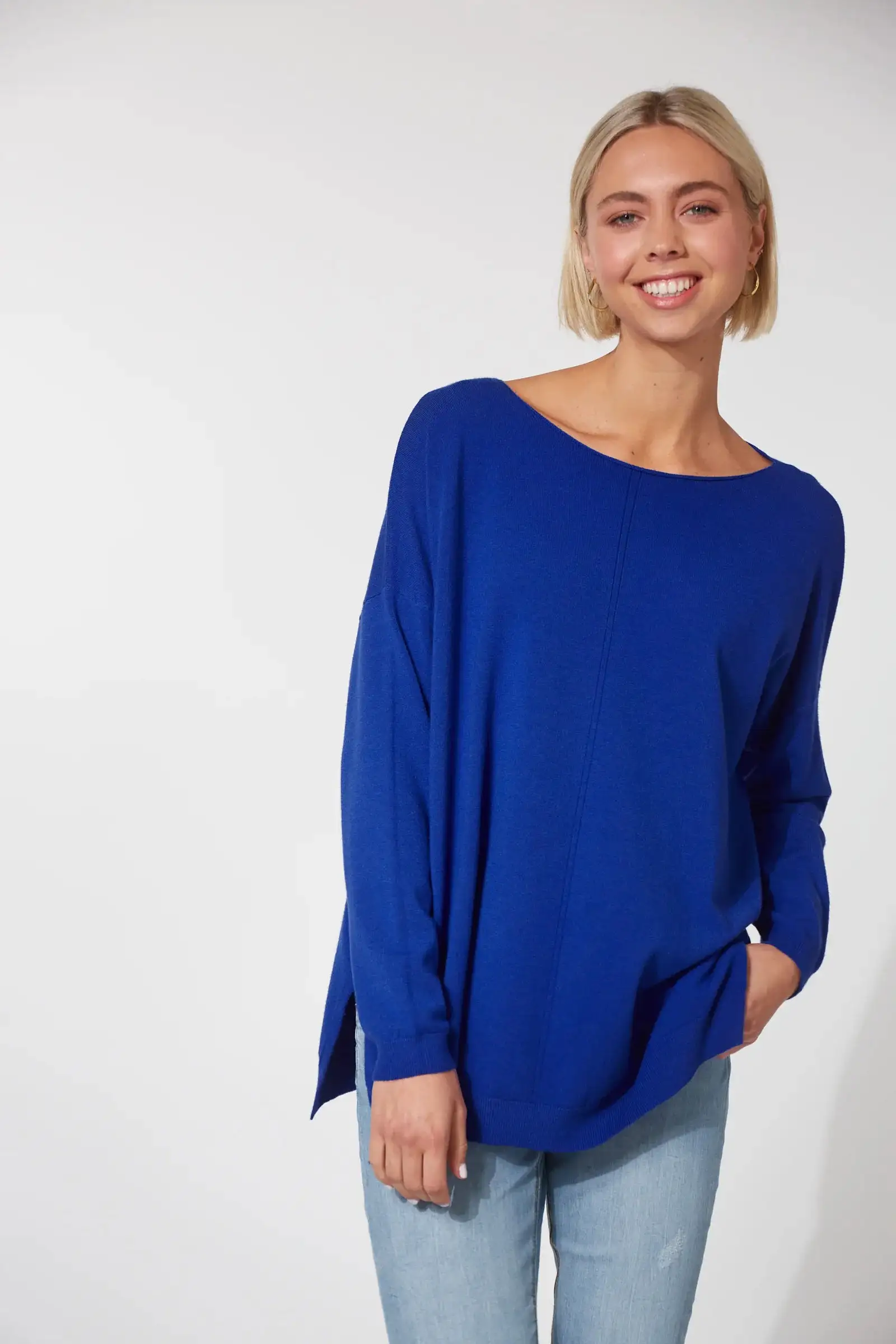 Cardova Knit Jumper - Cobalt