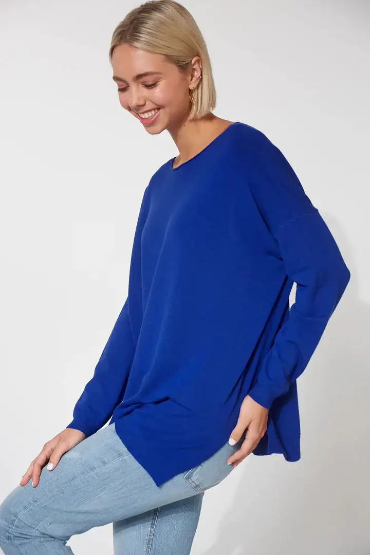 Cardova Knit Jumper - Cobalt