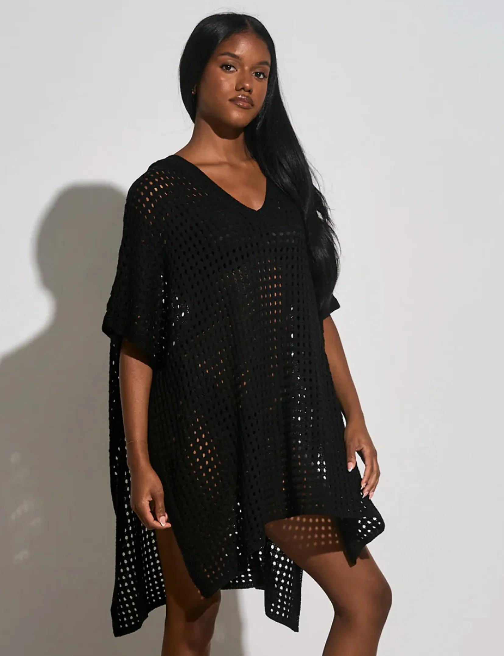 Cassia Coverup, Black O/S