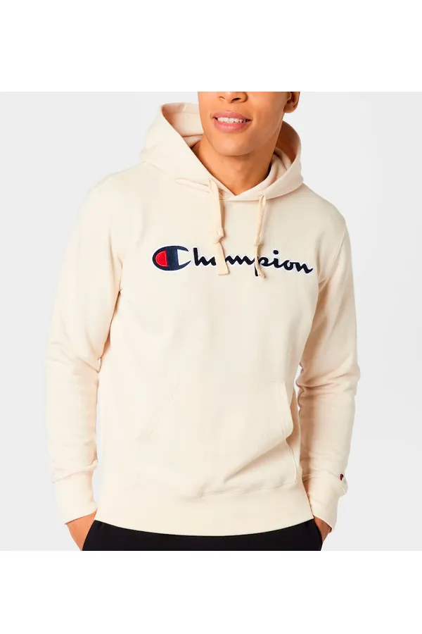 Champion Rochester Hood Big Logo Beige