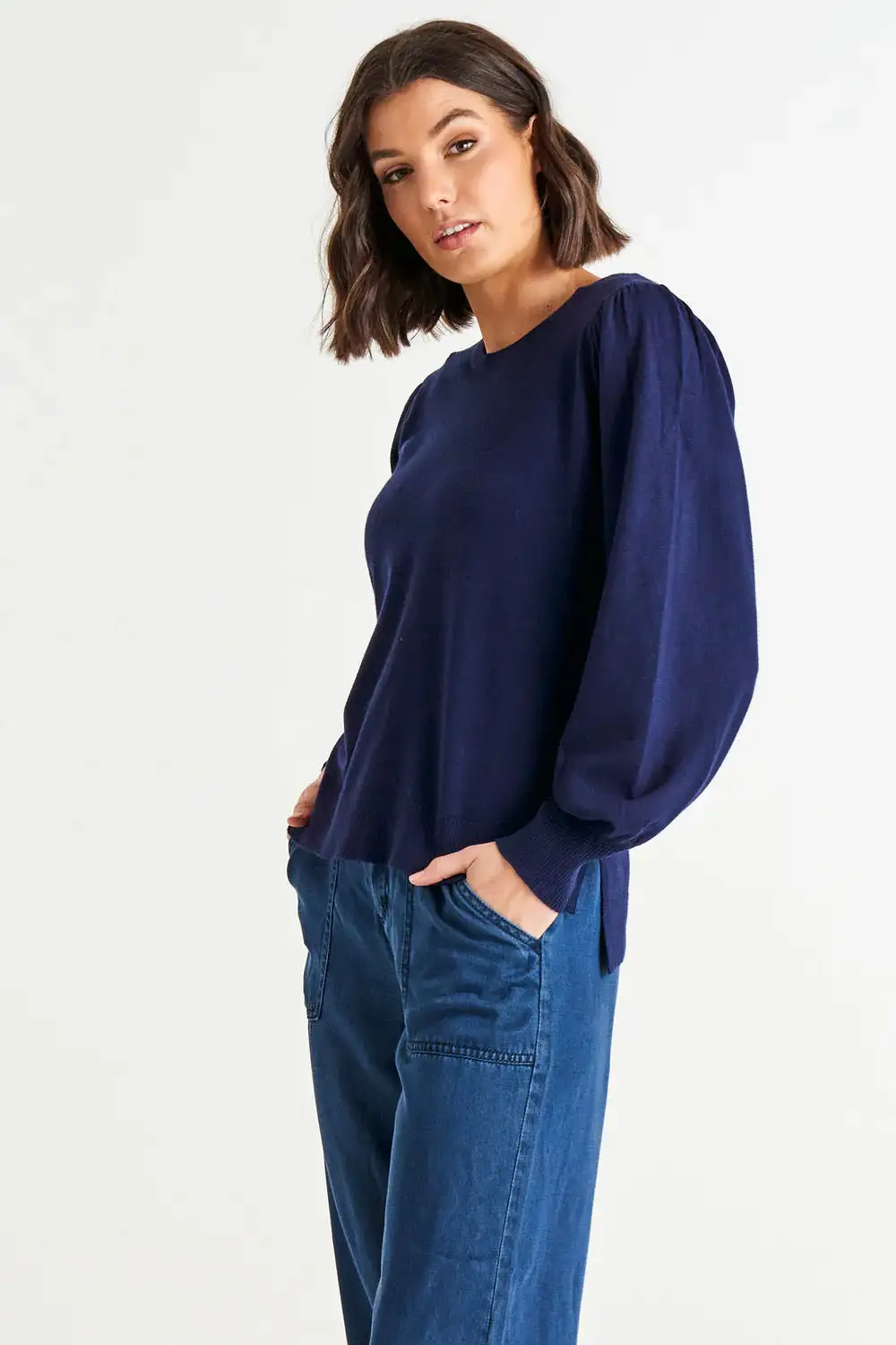 Charlotte Knit Jumper - Dark Blue