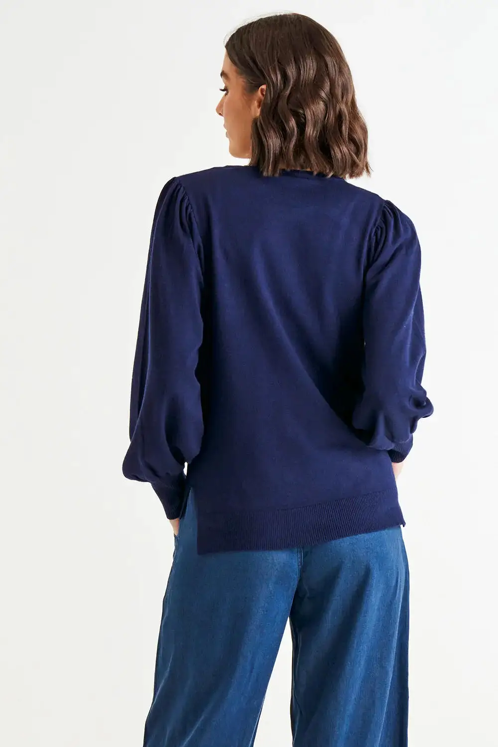 Charlotte Knit Jumper - Dark Blue