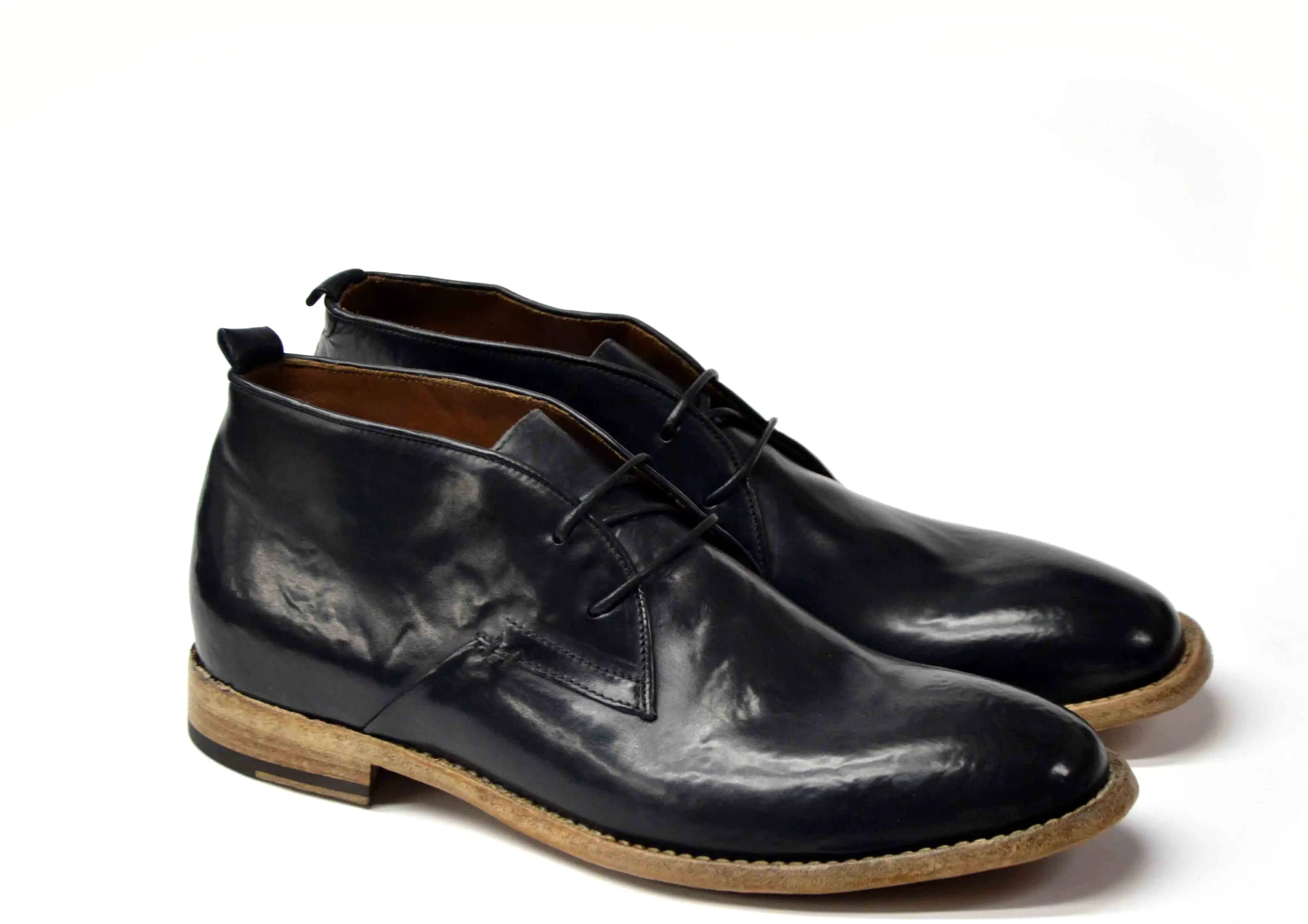 Clark Black Washed Mid Shoes