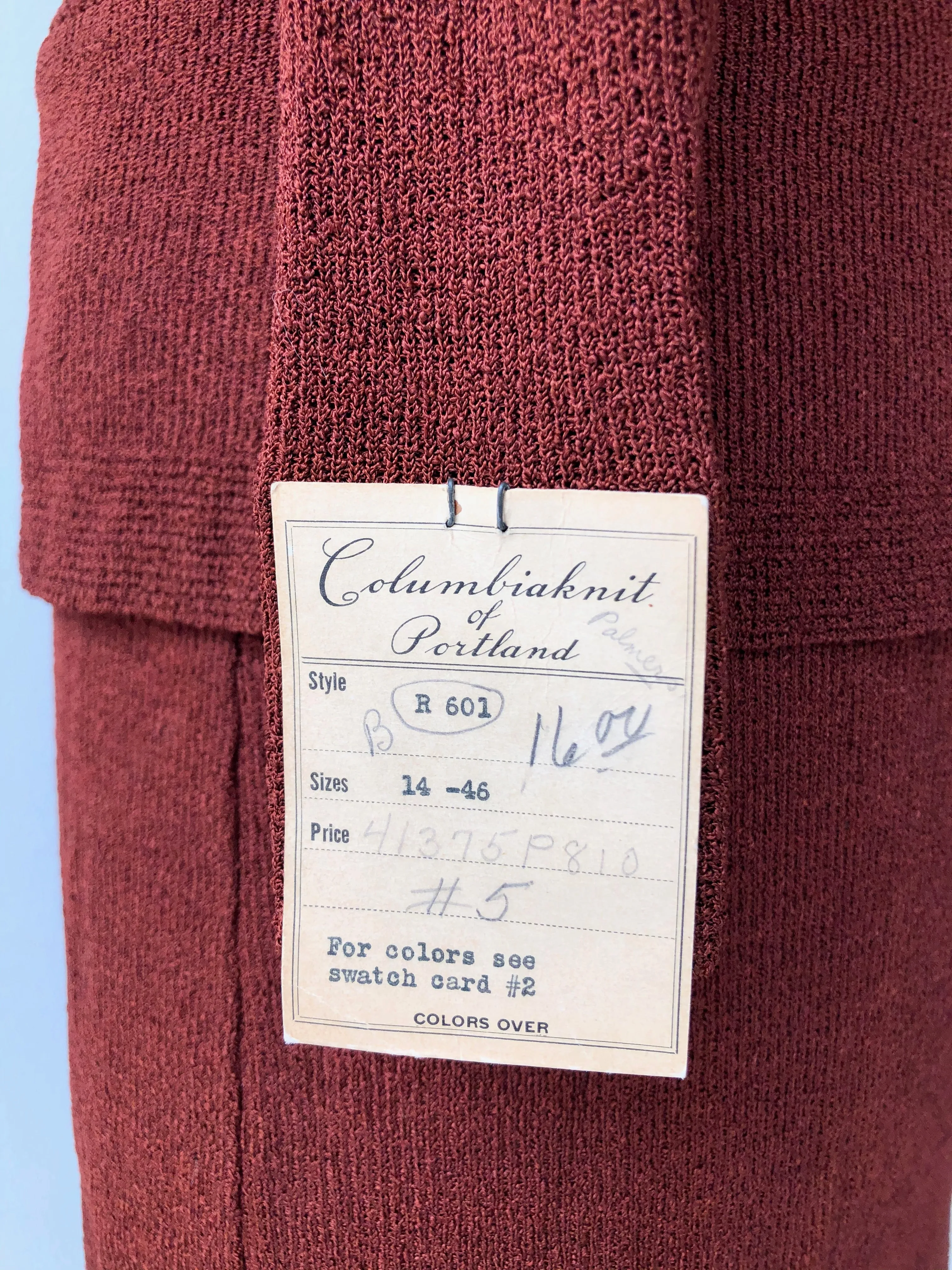 Columbiaknit of Portland 1930s Knit Set