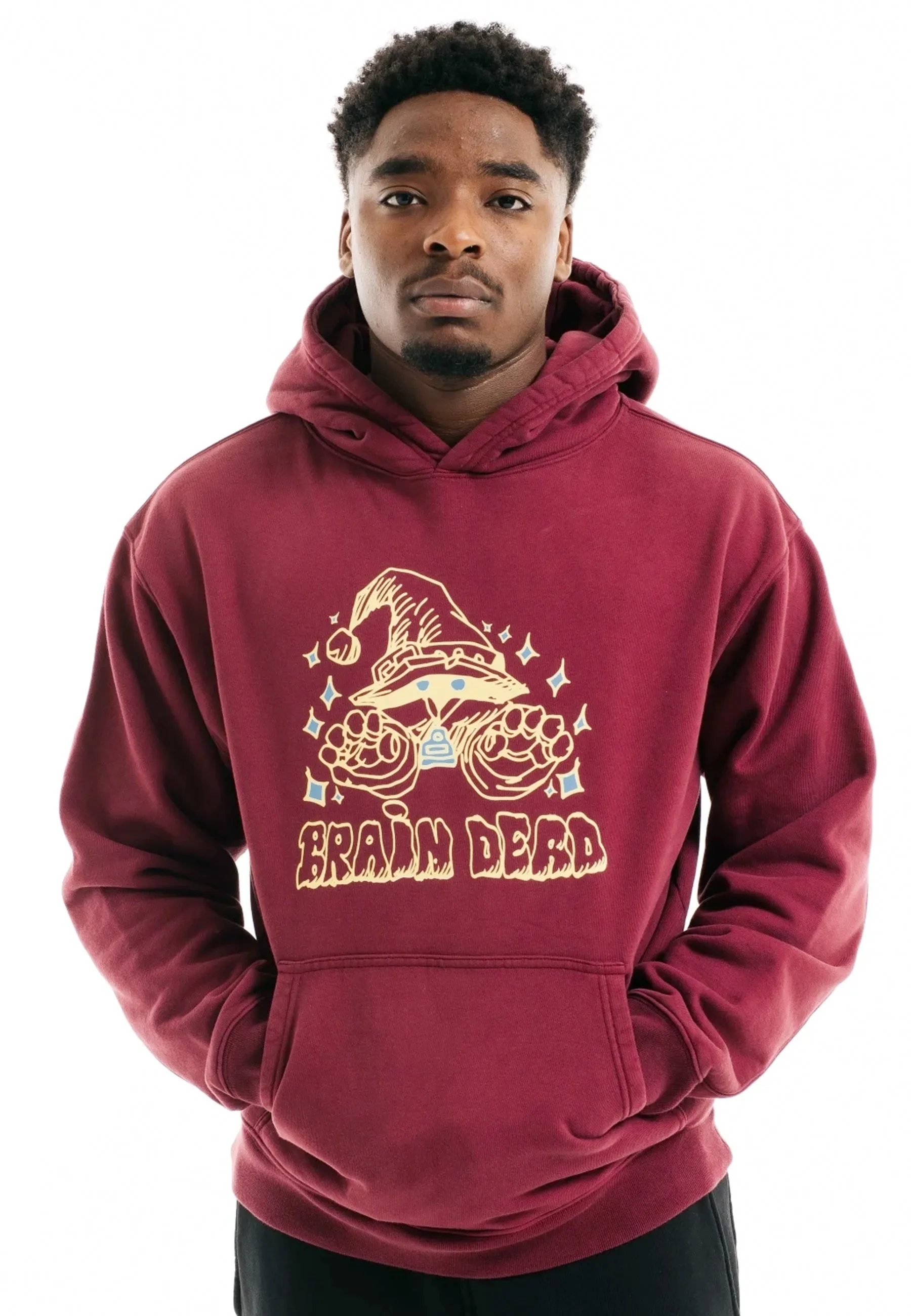 Constantine The Wizard Hoodie - maroon