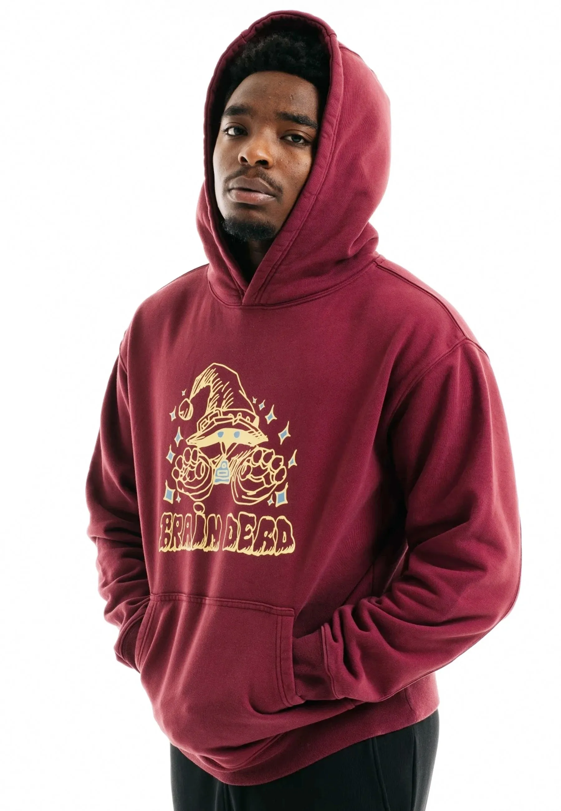 Constantine The Wizard Hoodie - maroon