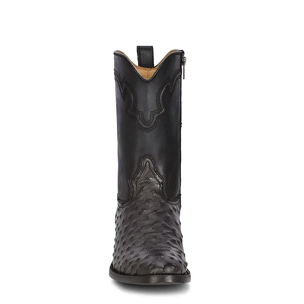 Corral Mens Black  Ostrich Boots