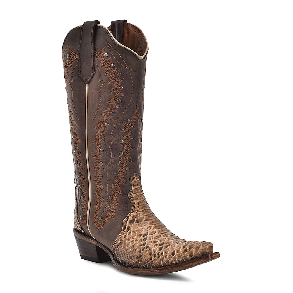 Corral Womens Brown Python Boots