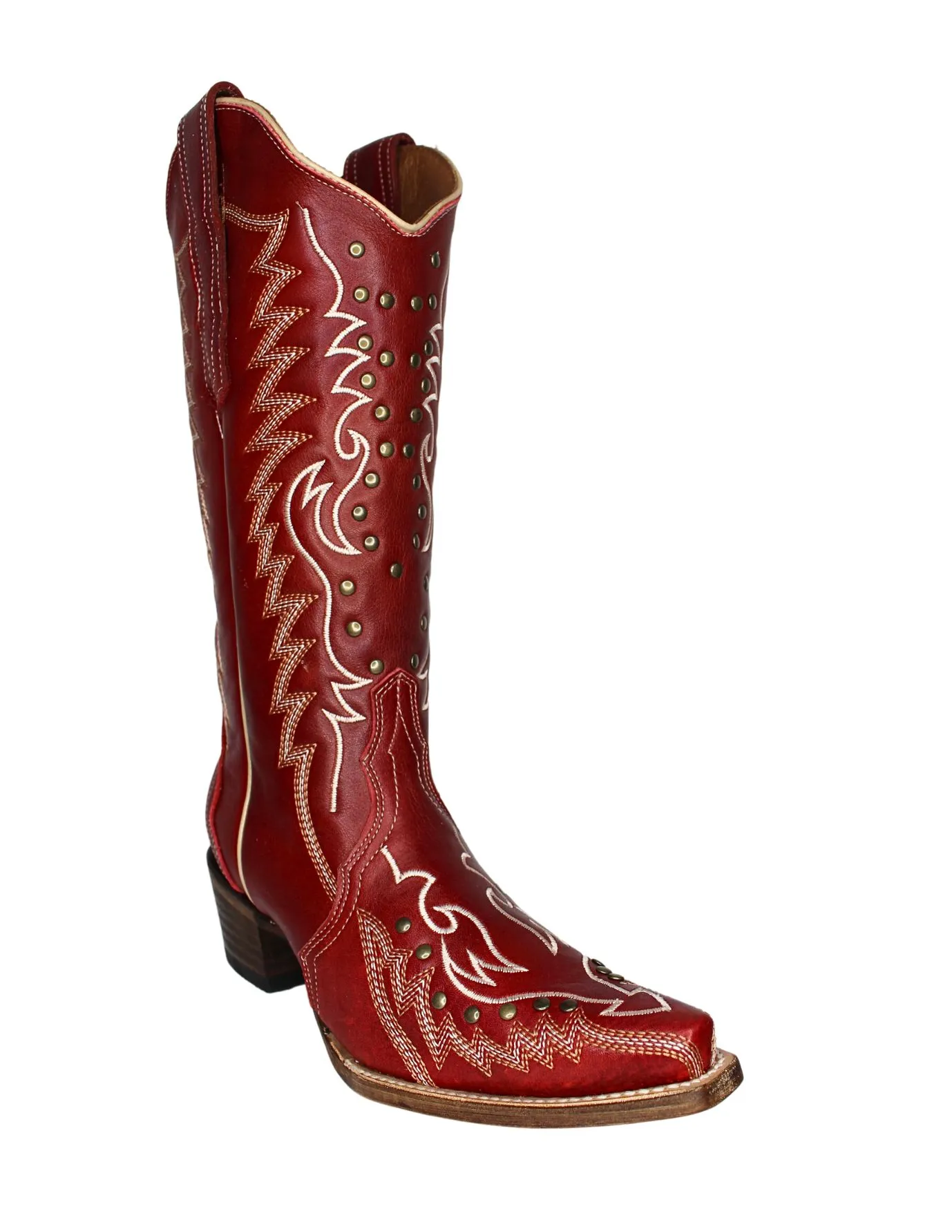 Corral Womens Red Embroidery Boots