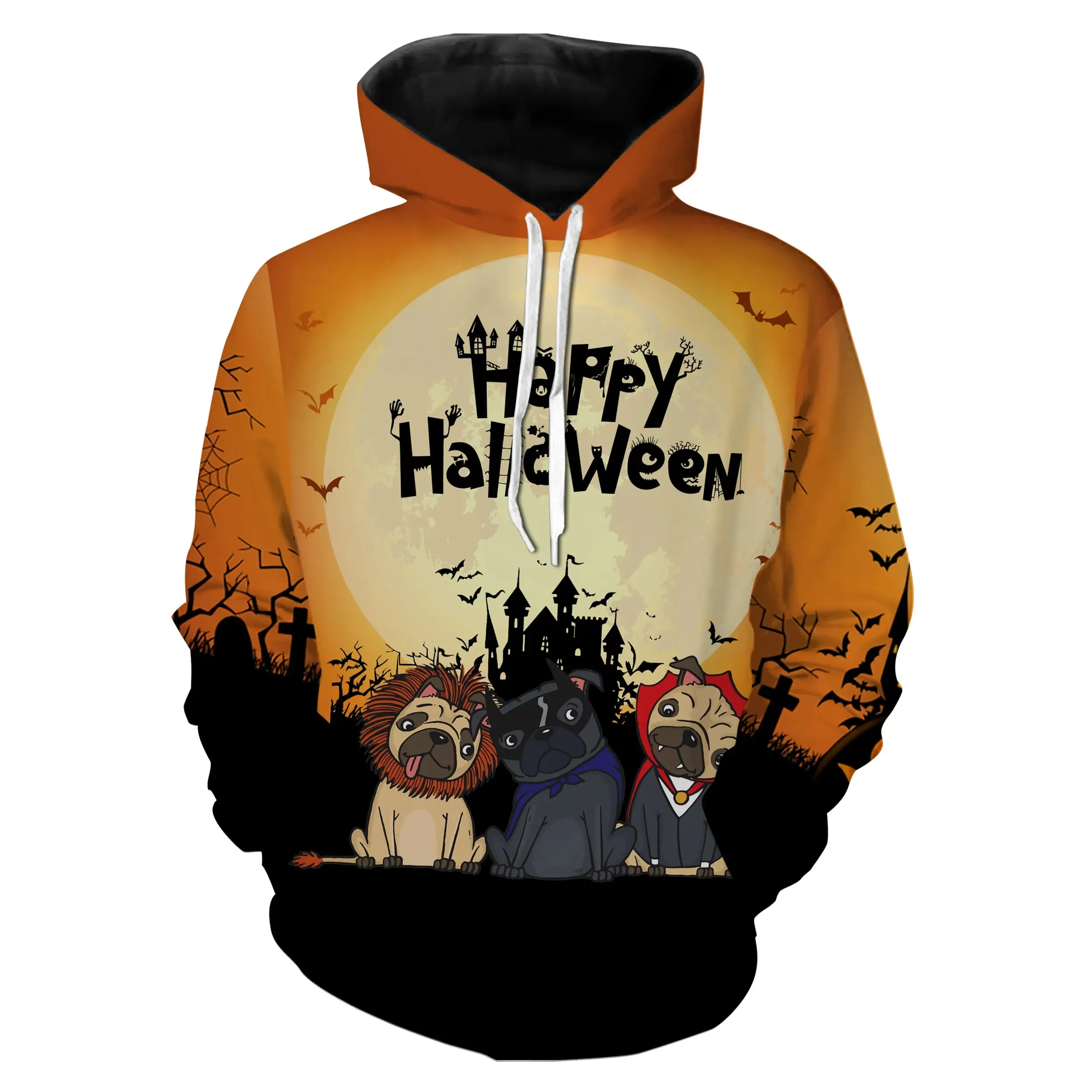 Costume Halloween Homme Femme, Happy Halloween Avec Les Chiens - CT26082237