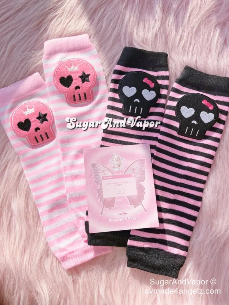 Cute Girly Skull Arm Warmers