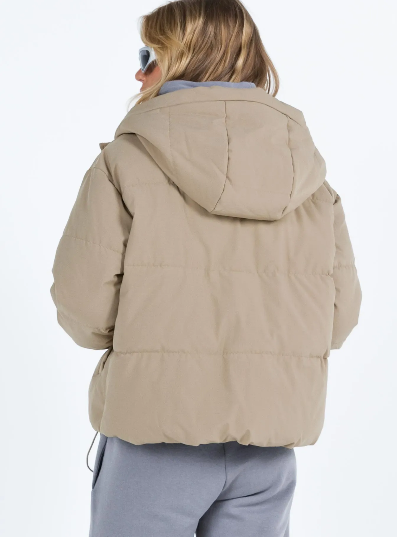 Dawney Puffer Jacket Beige