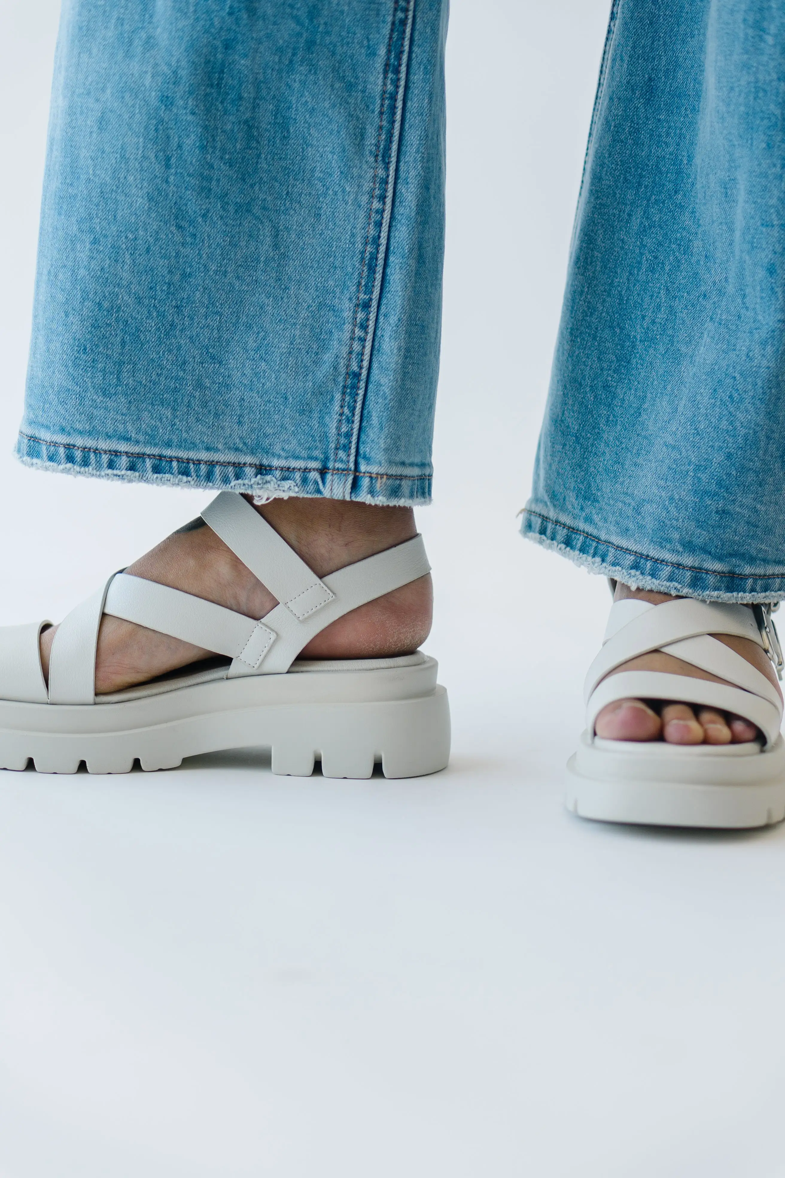 Dirty Laundry: Khan Sandal in Bone