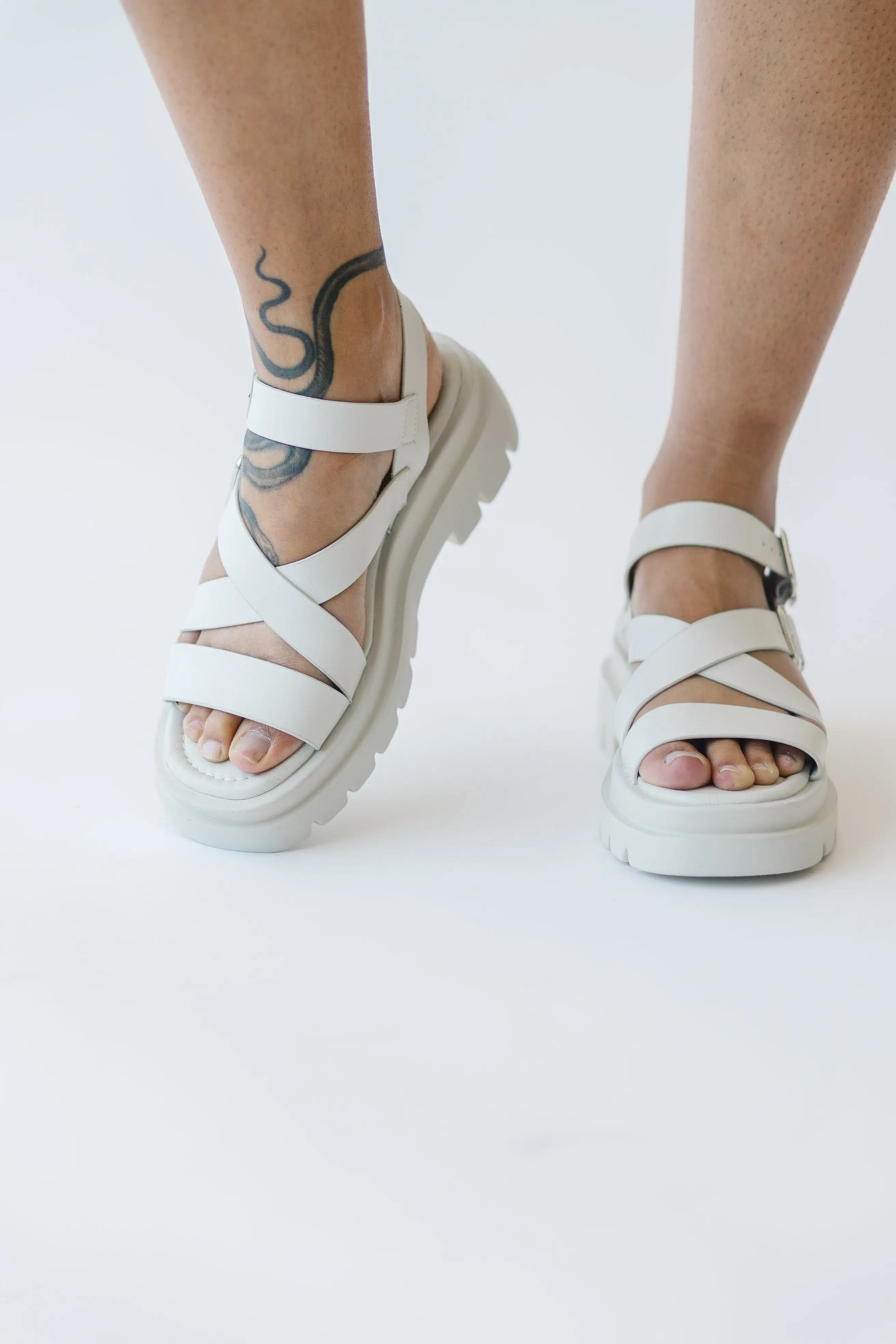 Dirty Laundry: Khan Sandal in Bone