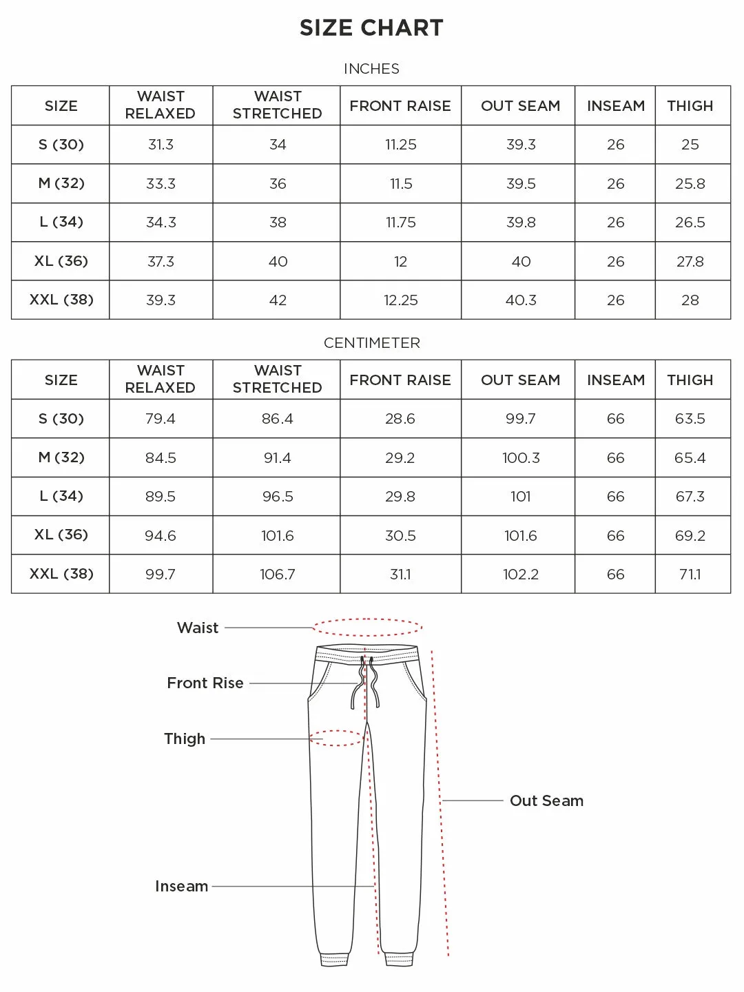 Drawstring Rib Waist White Jogger Pants - Voyager