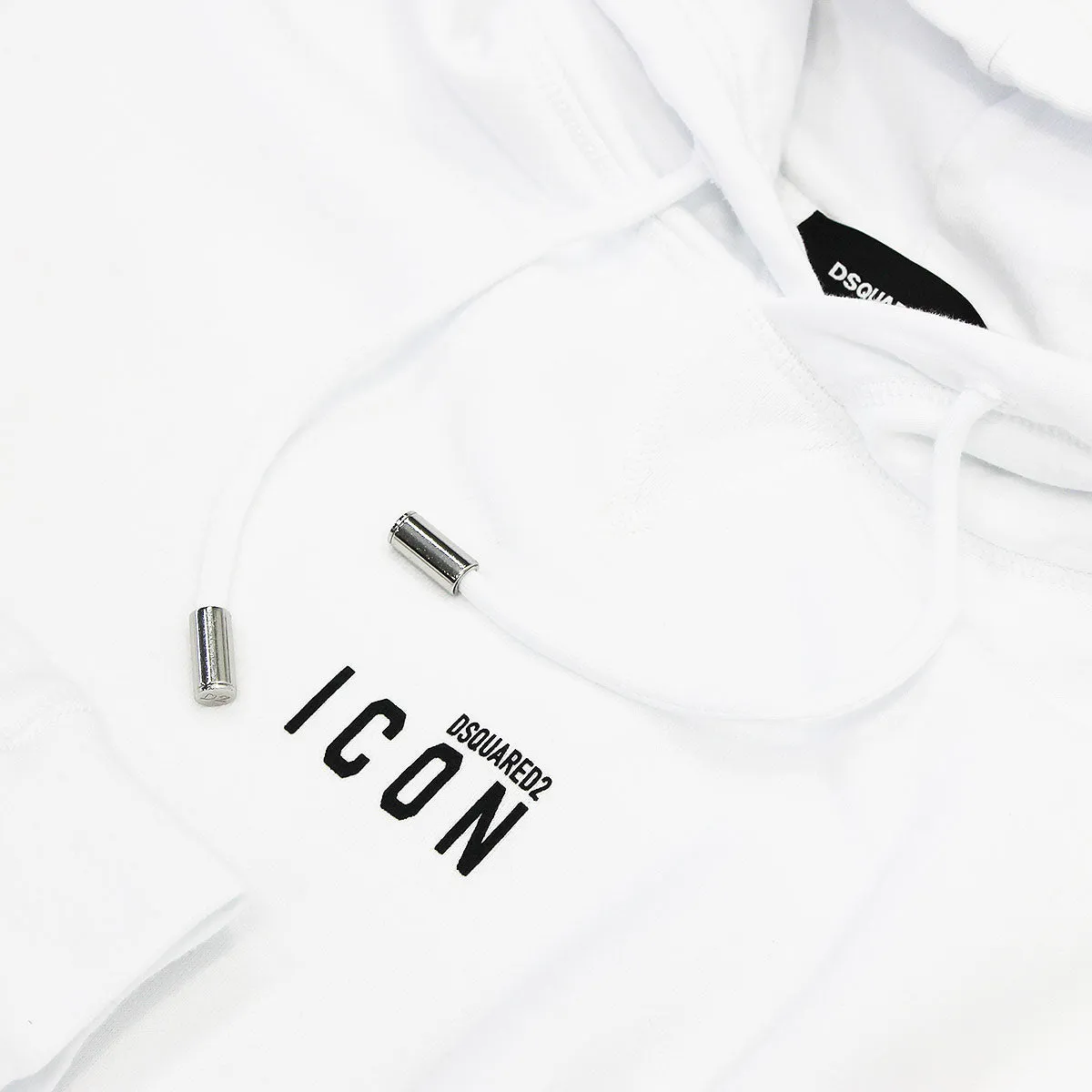 DSQUARED2 - Icon Mini Logo Hooded Sweatshirt in White