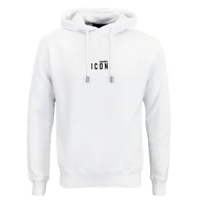 DSQUARED2 - Icon Mini Logo Hooded Sweatshirt in White