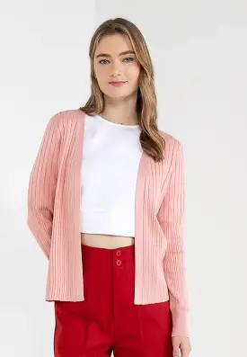 ELLE Apparel Basic Open Knit Cardigan