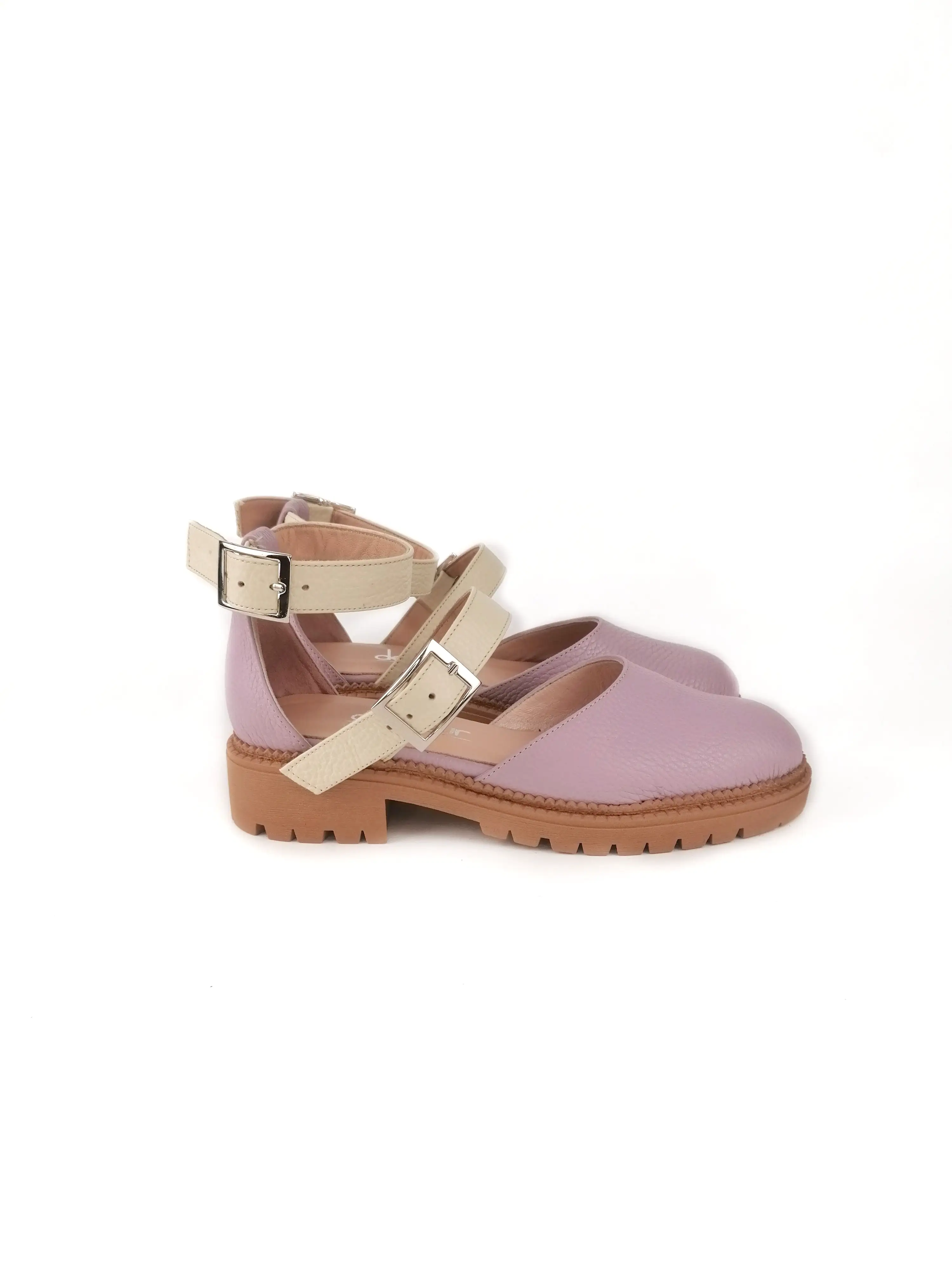 ELLIE LILAC RUBBER FLATS