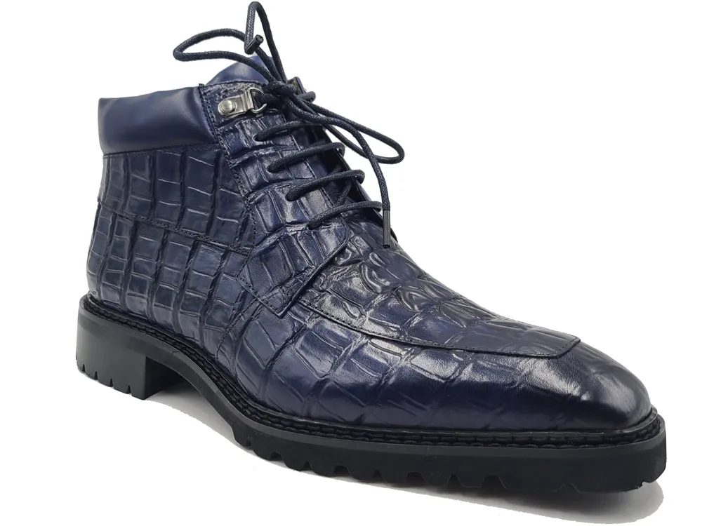 Embossed Alligator Brogue Boot