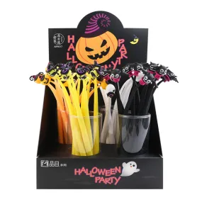 Fine Tip Pen with Topper - Halloween Party Bat, Pumpkin, Ghost & Moon PEN245