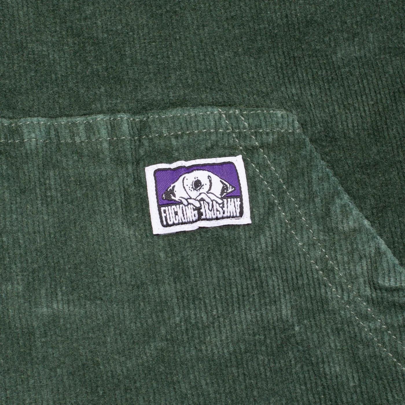 Fucking Awesome Corduroy Zip Hoodie Green