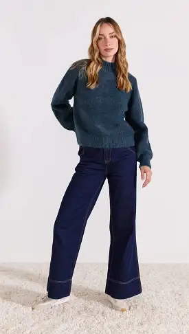 Genevieve Knit Jumper - Dark Teal